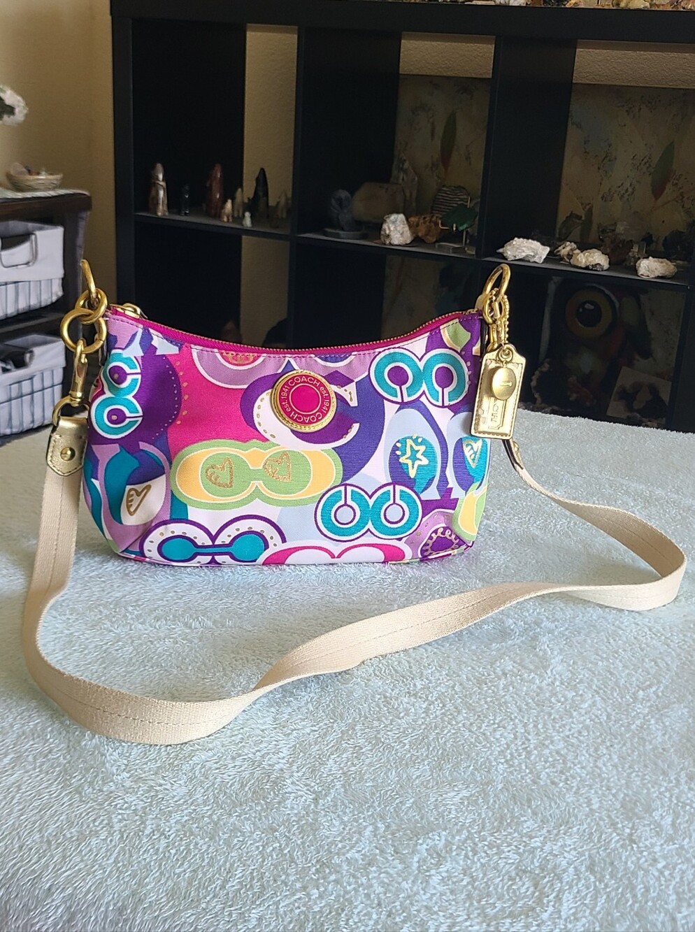 Coach Poppy Graffiti Small Crossbody Bag